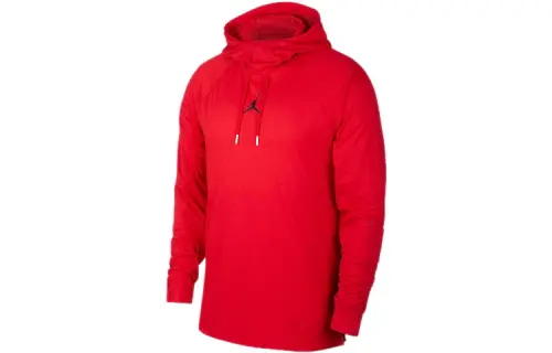Jordan Sweatshirts Men's Red Hooded Moderate Regular