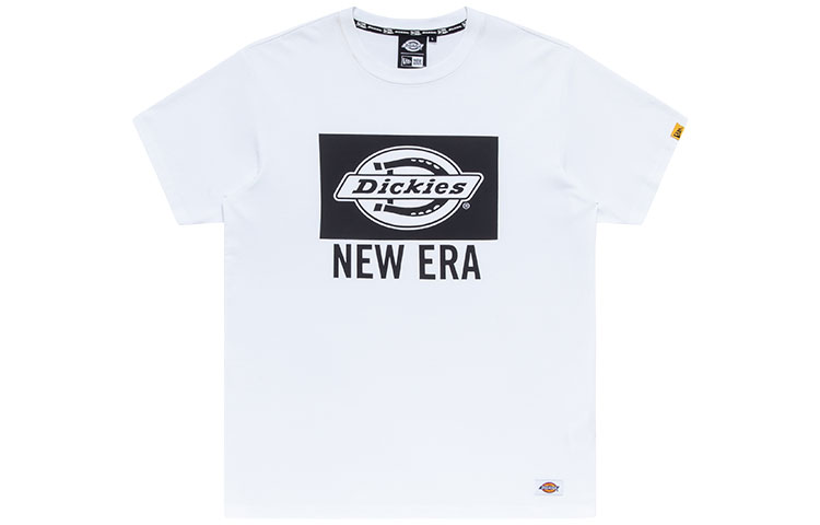 Dickies X New Era T Shirts Unisex White Crew Neck Moderate Straight Fit