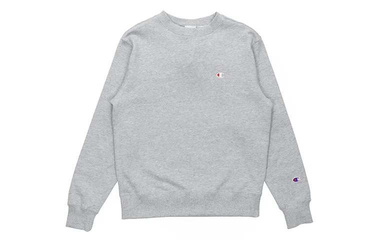 Champion Sweatshirt Japan Version Unisex Light Gray