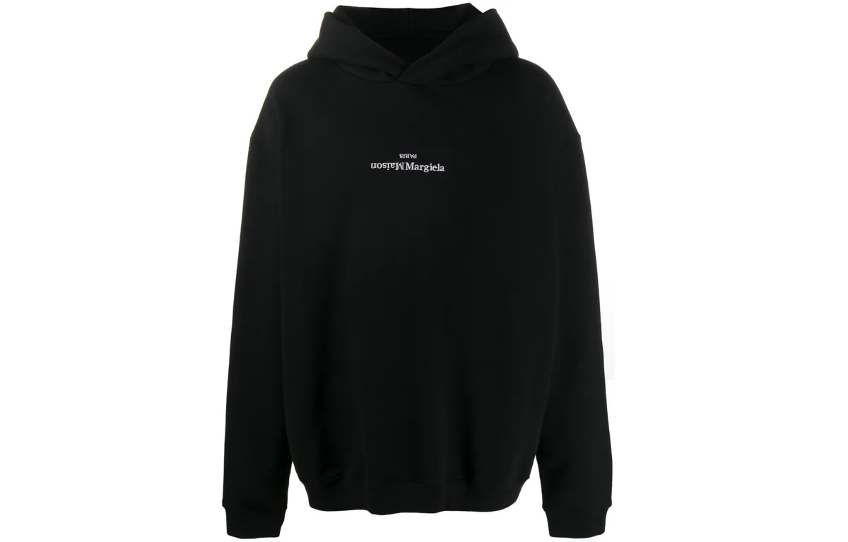 Maison Margiela Logo embroidered Cotton Hoodie
