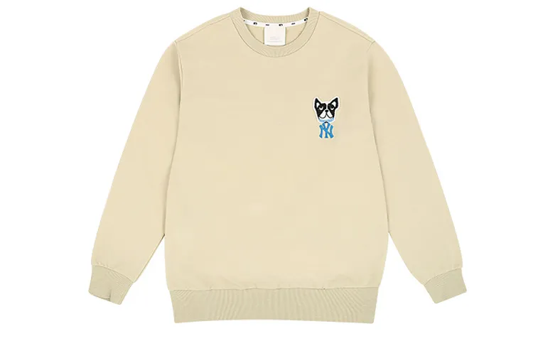 MLB Sweatshirts Unisex Khaki Crew Neck Moderate