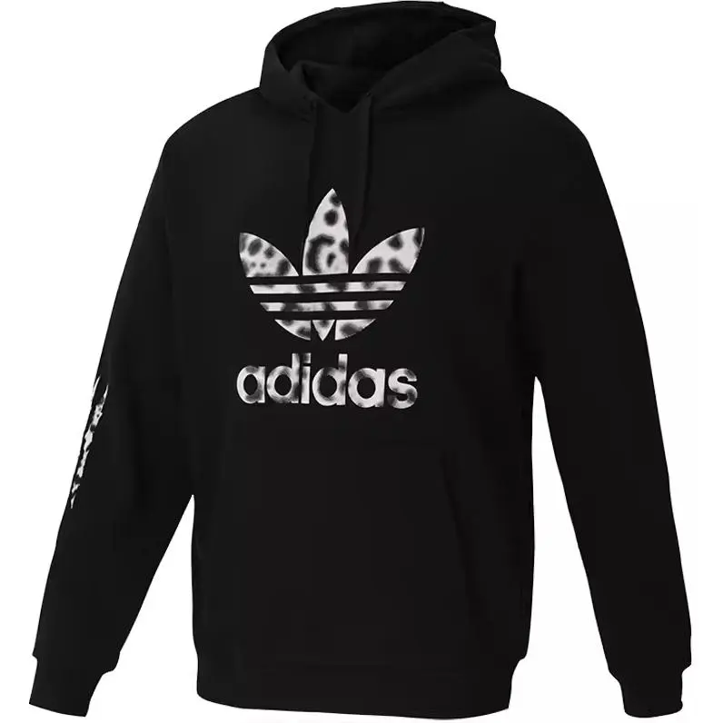 Adidas Originals Sweatshirts Men's Black Hooded Moderate Regular
