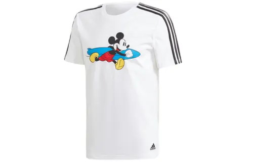 Adidas Originals T Shirts Men's White Crew Neck Moderate Straight Fit