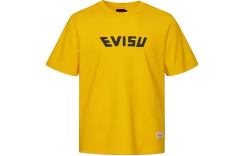EVISU T Shirts Men's Crew Neck Moderate Straight Fit