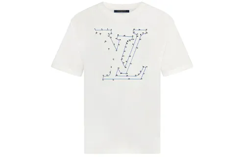 LOUIS VUITTON New Quarterly Products Of LV T Shirts Men's Crew Neck Moderate Straight Fit