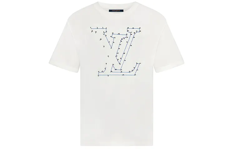 LOUIS VUITTON New Quarterly Products Of LV T Shirts Men's Crew Neck Moderate Straight Fit