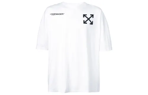 OFF WHITE Oversized Flamed Bart T Shirt