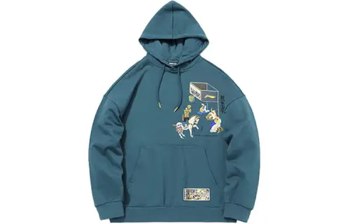 Li Ning x BADFIVE, Basketball Collection Sweatshirt Men's Coral Blue