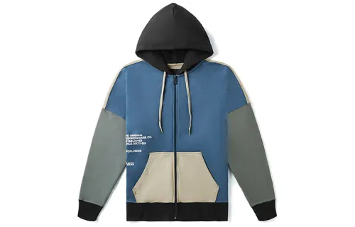 Vans Sweatshirts Men's Blue Hooded Moderate Cardigan