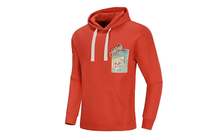 Li Ning Sweatshirt Unisex Total Cherry Red