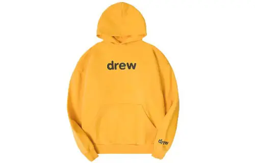 Drew House Letter Logo Collection Secret Hoodie Secret Letter Fleece Lined Pullover Sweatshirt Unisex Yellow