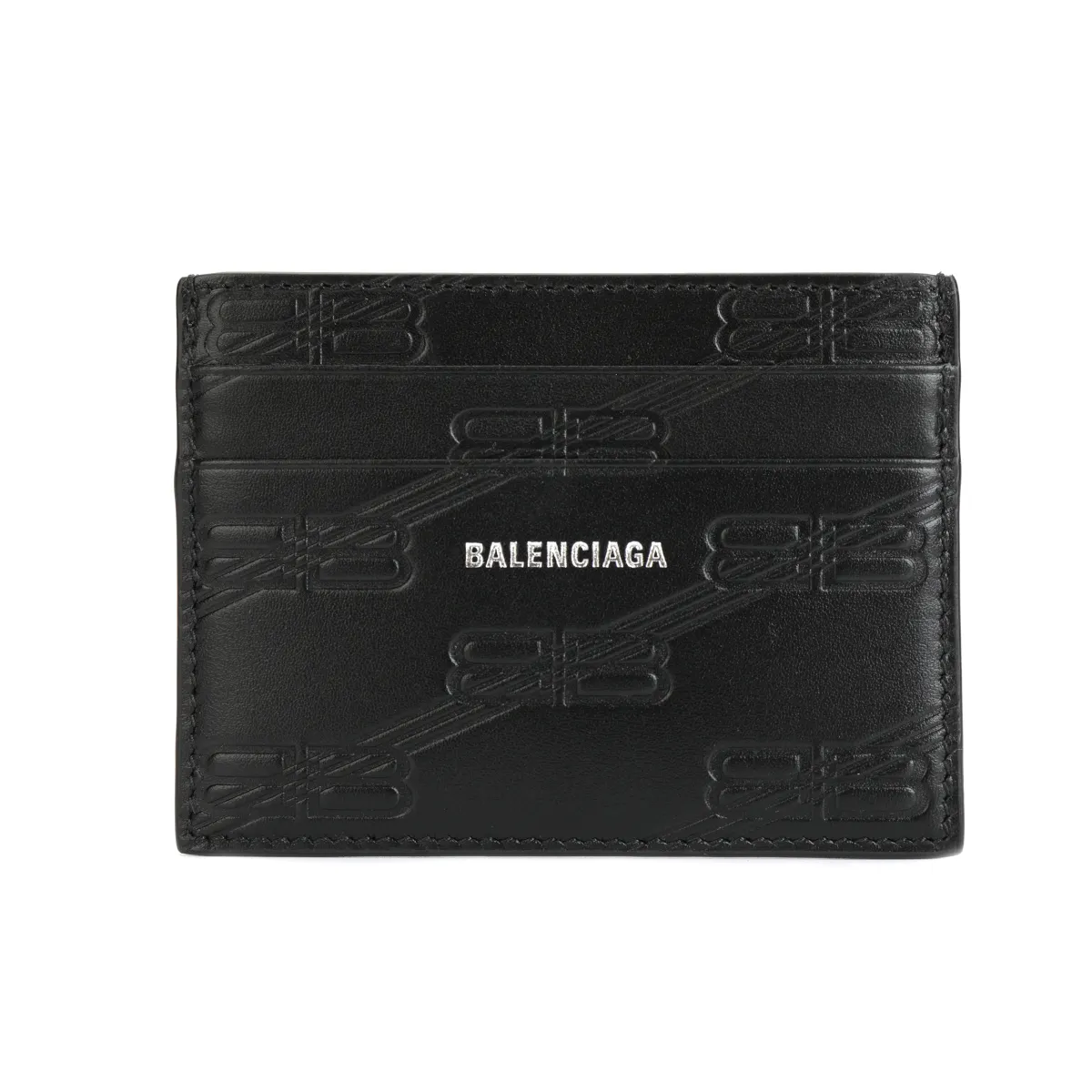 Balenciaga Cow Leather Card Holder Regular Men's Black