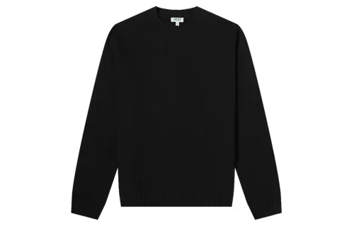 KENZO Knitwear Men's Black Crew Neck Moderate Regular