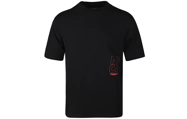 Jordan Air Jordan 23 T-Shirts Men's Black Crew Neck Moderate Straight Fit