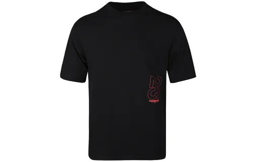 Jordan Air Jordan 23 T Shirts Men's Black Crew Neck Moderate Straight Fit