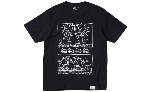 UNIQLO x Keith Haring T Shirt Unisex Black