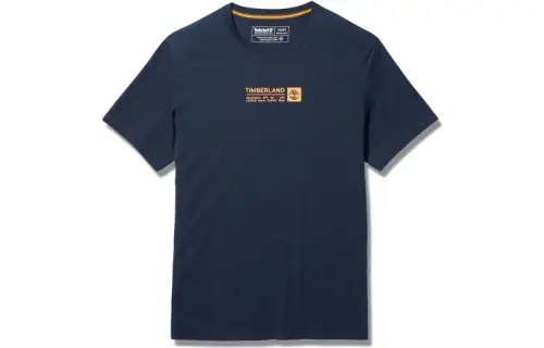 Timberland T Shirts Men's Dark Sapphire Crew Neck Moderate Straight Fit