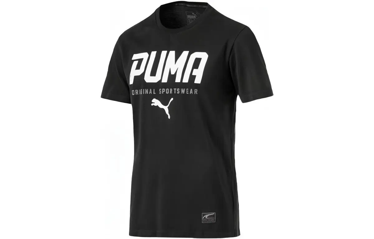 PUMA STYLE TEC T Shirt Men's Black