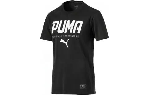 PUMA STYLE TEC T Shirt Men's Black