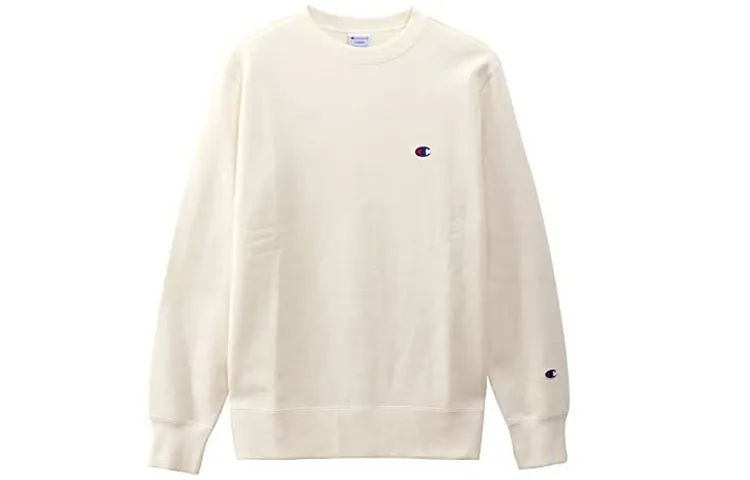 Champion Small C Champion Logo Crew Neck Fleece Lined Pullover, Japan Version Sweatshirt Unisex