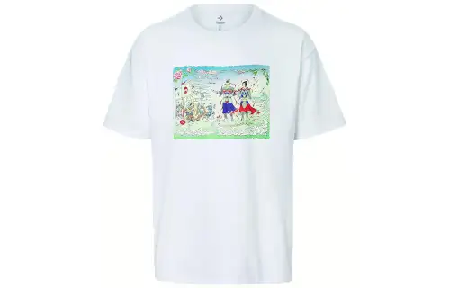 Converse Flame Series T Shirt Men's White