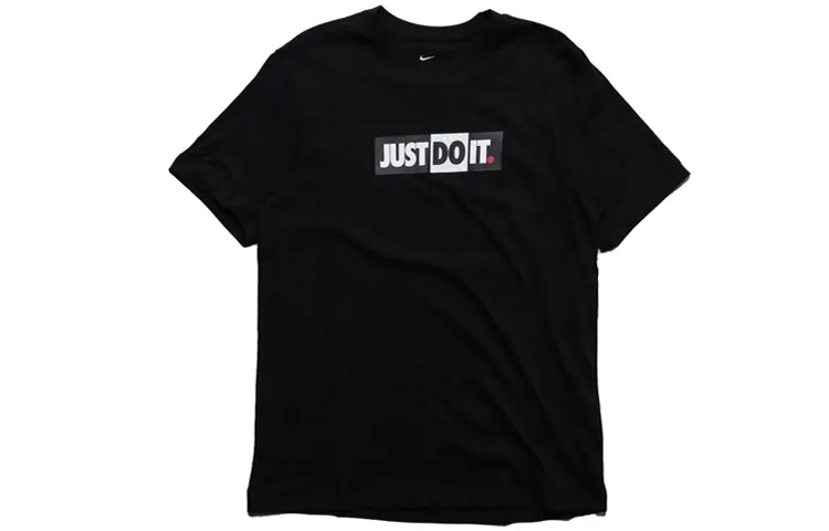 Nike Sportswear JDI T-Shirts Men's Black Crew Neck Moderate Straight Fit