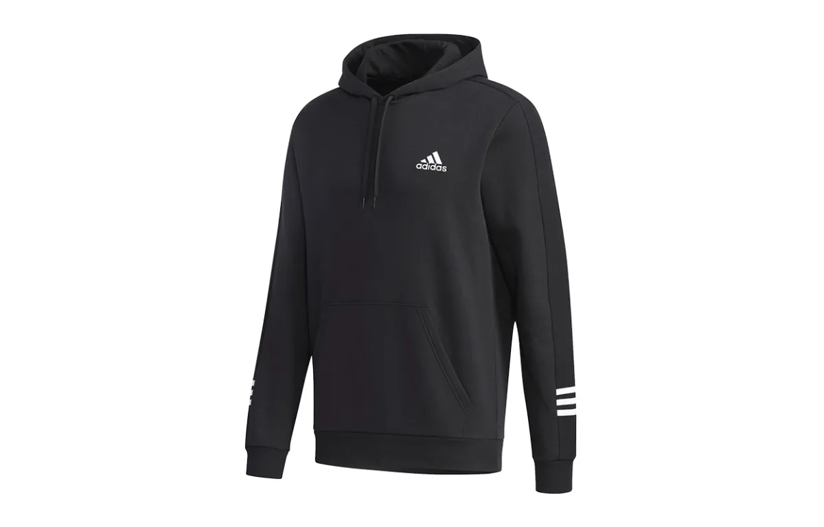 Adidas Sweatshirts Men's Black Hooded Moderate Regular