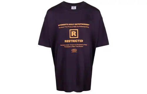 Vetements 18+ Restricted T Shirt