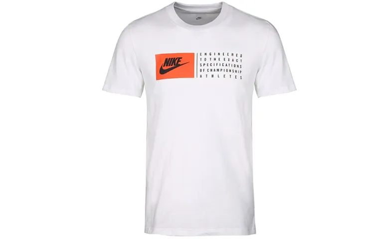 Nike T-Shirts Men's Crew Neck Moderate Straight Fit