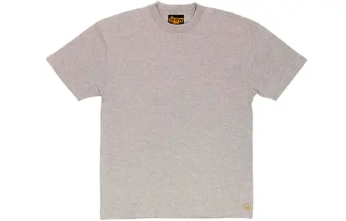 Drew house Smiley Collection T Shirts Unisex Light Umber Crew Neck Moderate Straight Fit