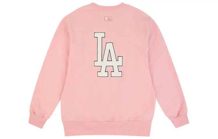 MLB Los Angeles Dodgers Sweatshirts Unisex Pink Crew Neck Moderate Other