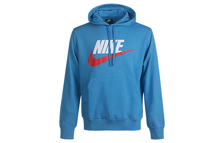Nike Sweatshirts Men's Blue Hooded Moderate Regular
