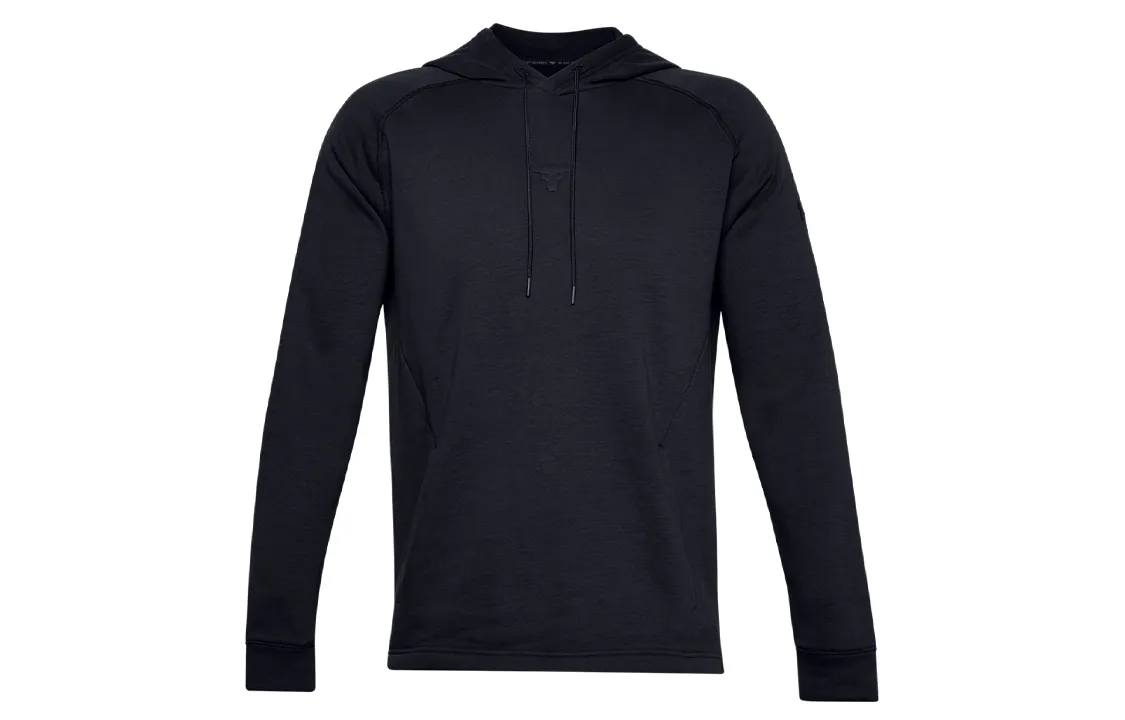 Under Armour Project Sweatshirts Men's Black Hooded Moderate Regular