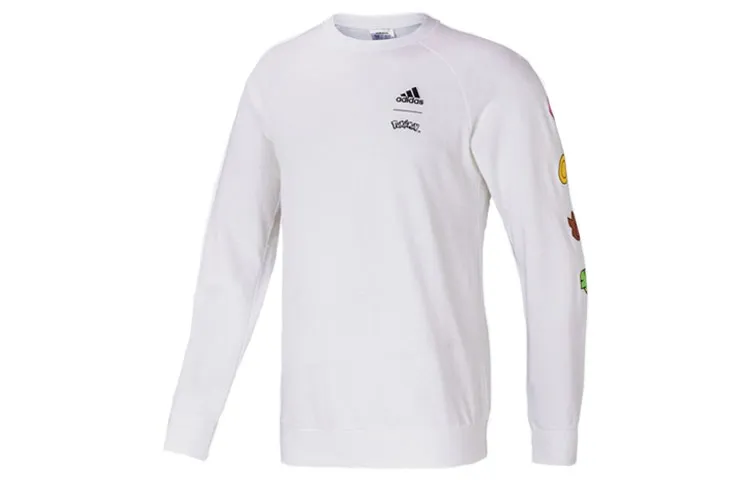 Adidas X Pokemon Sweatshirts Men's White Crew Neck Moderate Regular