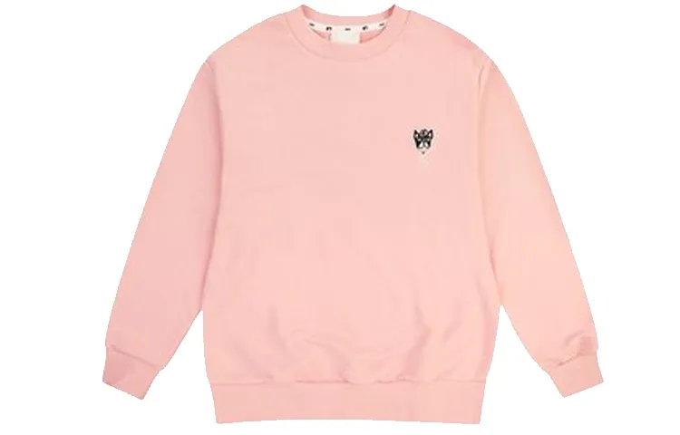 MLB Sweatshirts Unisex Pink Crew Neck Moderate Straight Fit