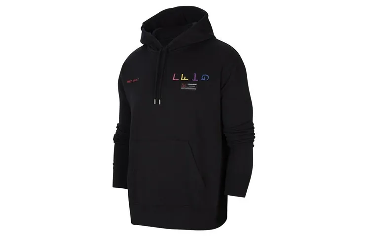 Jordan Sweatshirts Men's Black Hooded Moderate Regular