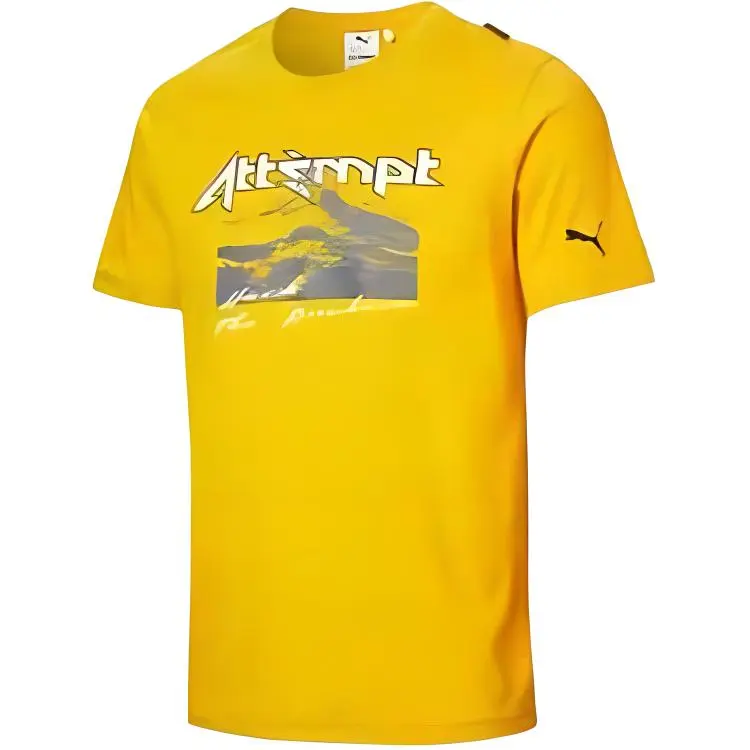PUMA x ATTEMPT T Shirt Unisex Gold