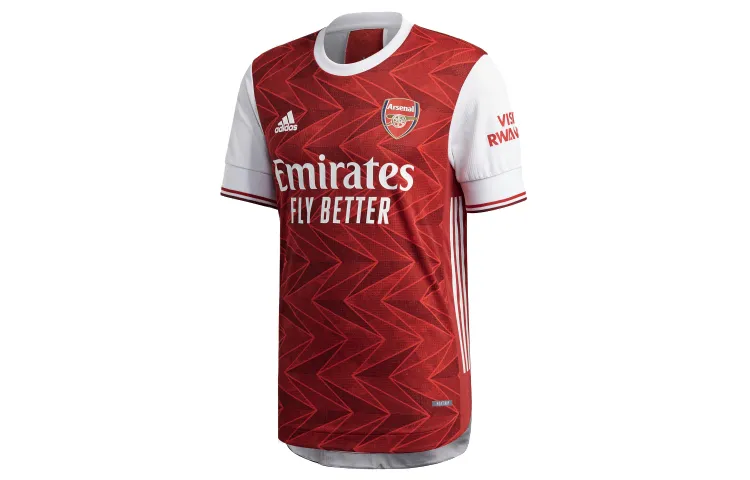 Adidas Arsenal T-Shirts Men's Dark Reddish Purple/White Crew Neck Moderate Straight Fit
