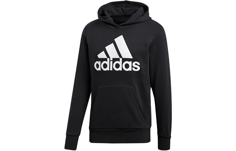 Adidas Sweatshirts Men's Black Hooded Moderate Regular