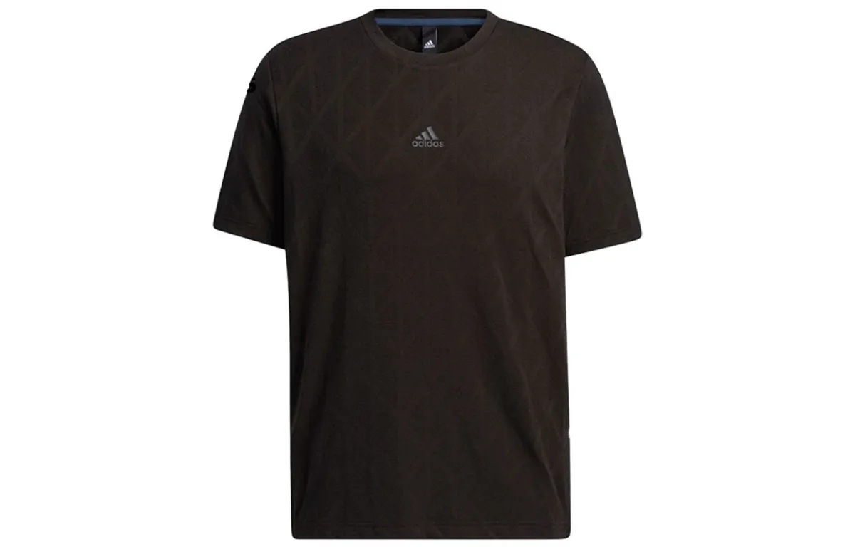 Adidas Set in Sleeve T Shirt Men's Black