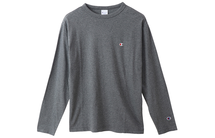 Champion Long Sleeved T Shirt Japan Version Men's Gray