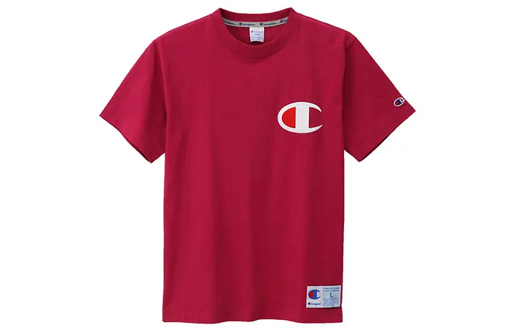 Champion T Shirt Japan Version Unisex Rose Red