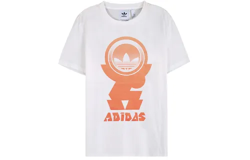 Adidas Originals Forsut T Shirts Men's White Crew Neck Moderate Straight Fit