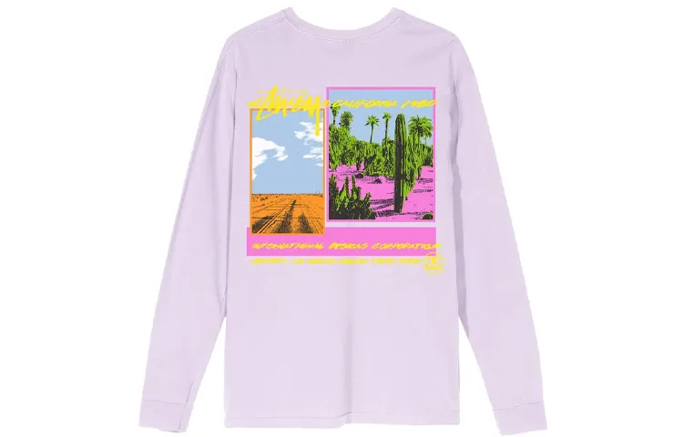 Stussy Palm Desert Pigment Dyed Long Sleeve Tee