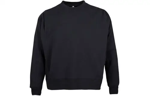 Converse Sweatshirts Unisex Black Crew Neck Moderate Regular