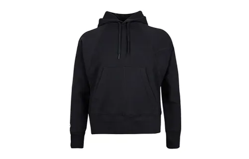 Converse Sweatshirts Unisex Black Hooded Moderate Regular