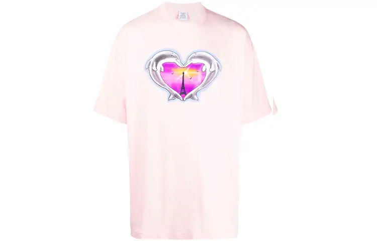 Vetements Dolphins Heart Logo T Shirt