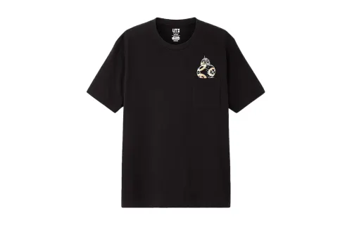 UNIQLO Straight Fit T Shirt Unisex Black