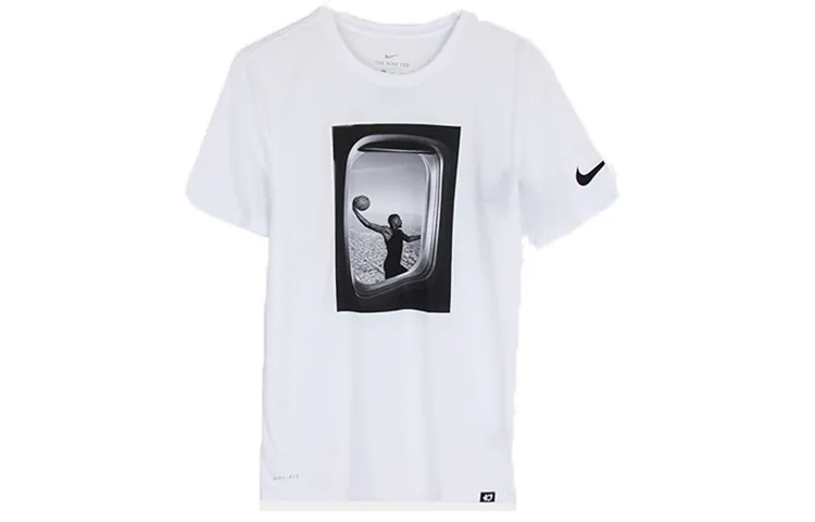 Nike T-Shirts Men's Crew Neck Moderate Straight Fit