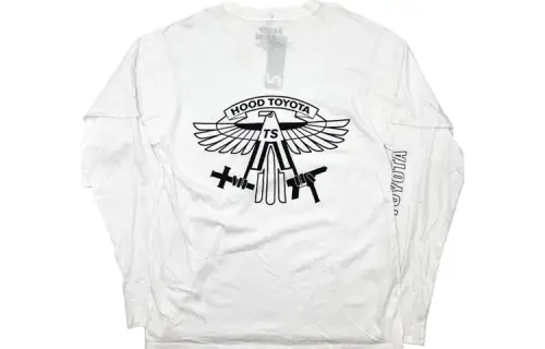 Travis Scott T Shirts Unisex White Crew Neck Moderate Mock Two Piece